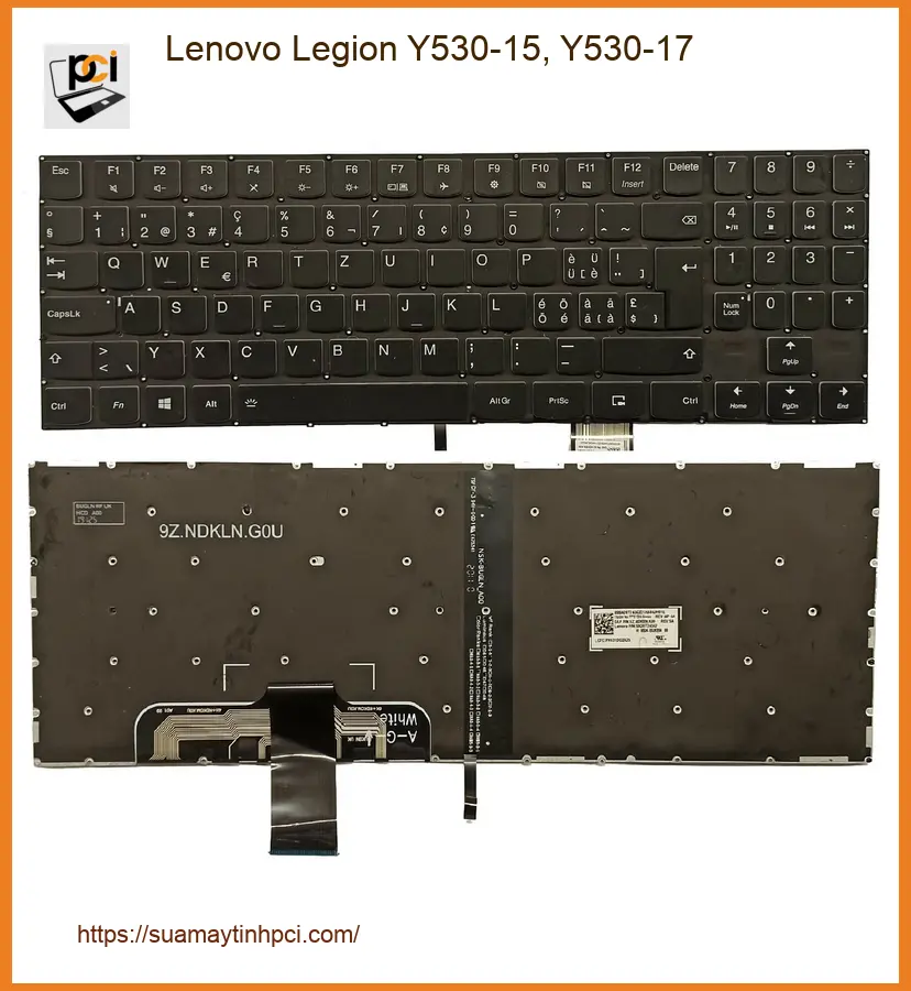 Bàn phím Laptop Lenovo Legion Y530-15 - Thay Nhanh Tại Trung Tâm TPHCM | Giá Tốt