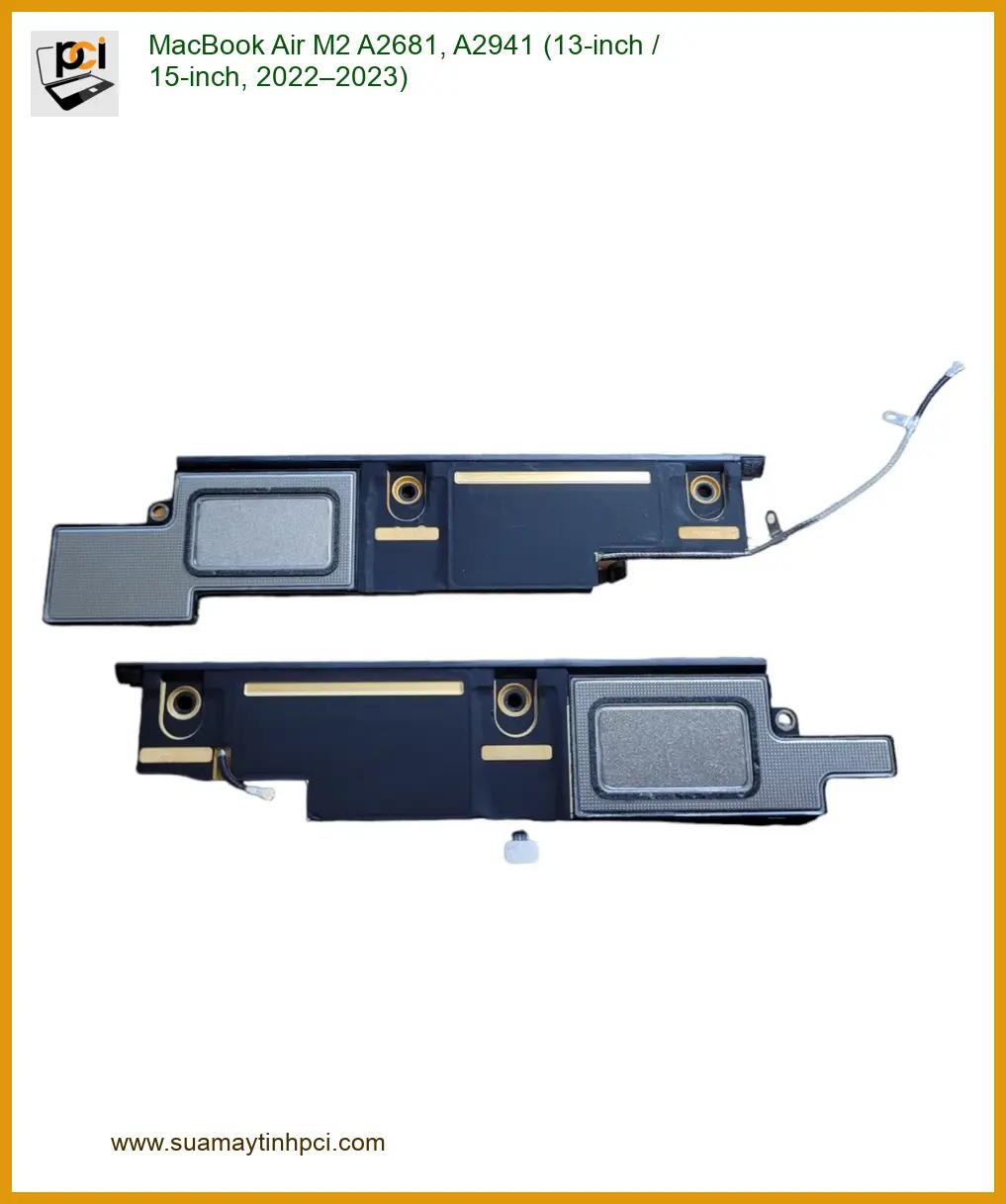 Thay Loa Laptop MacBook Air M2 A2681, A2941 - Sửa Nhanh Tại Trung Tâm TPHCM