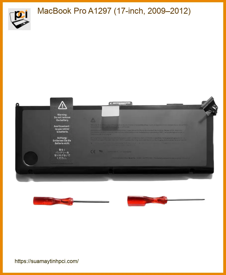 Pin Laptop MacBook Pro A1297 - Thay Nhanh Giá Rẻ TPHCM Gần Bạn