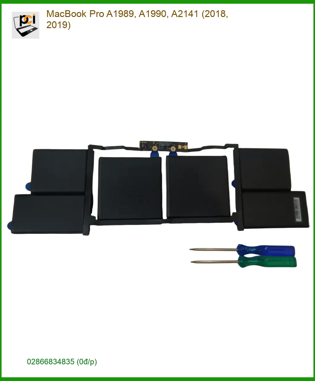 Pin Laptop MacBook Pro A1989, A1990, A2141 - Thay Nhanh Lấy Liền TPHCM