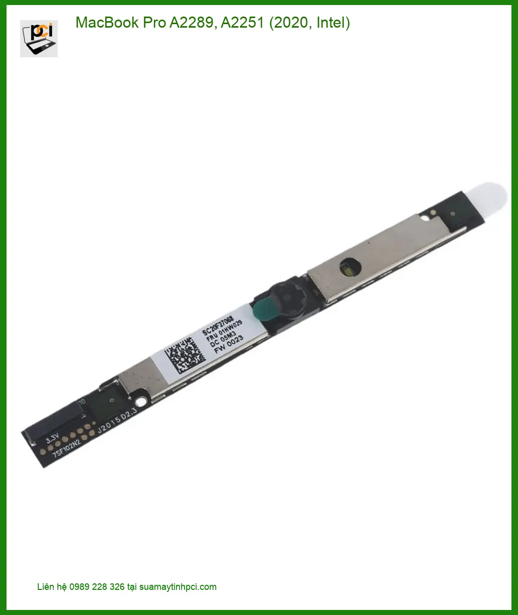 Webcam Laptop MacBook Pro A2289 A2251