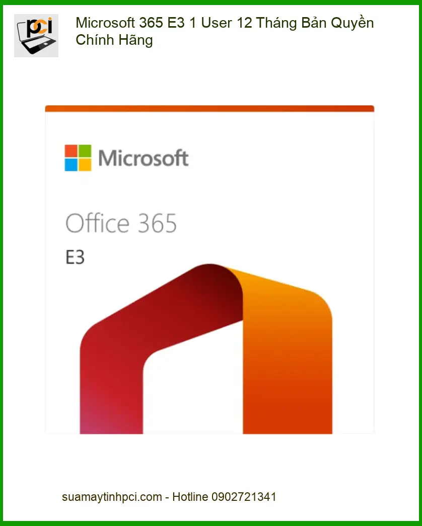 Office 365 E3 Chính Hãng - Cài Đặt Nhanh Tận Nơi TPHCM