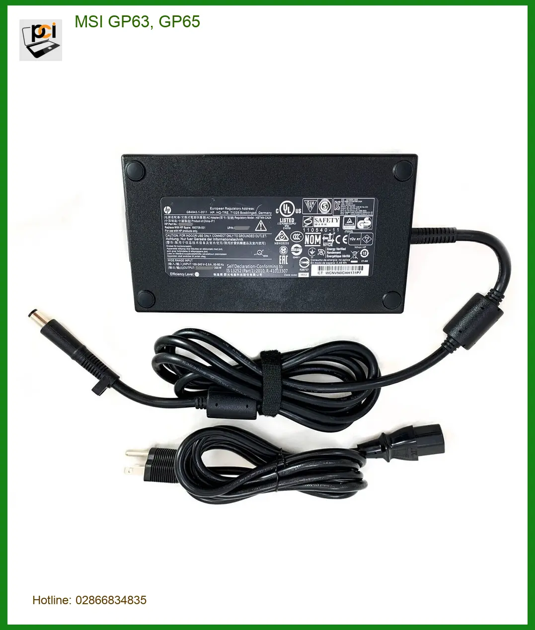 Sạc Laptop MSI GP63, GP65 | Trung Tâm Uy Tín | Giao Ngay TPHCM