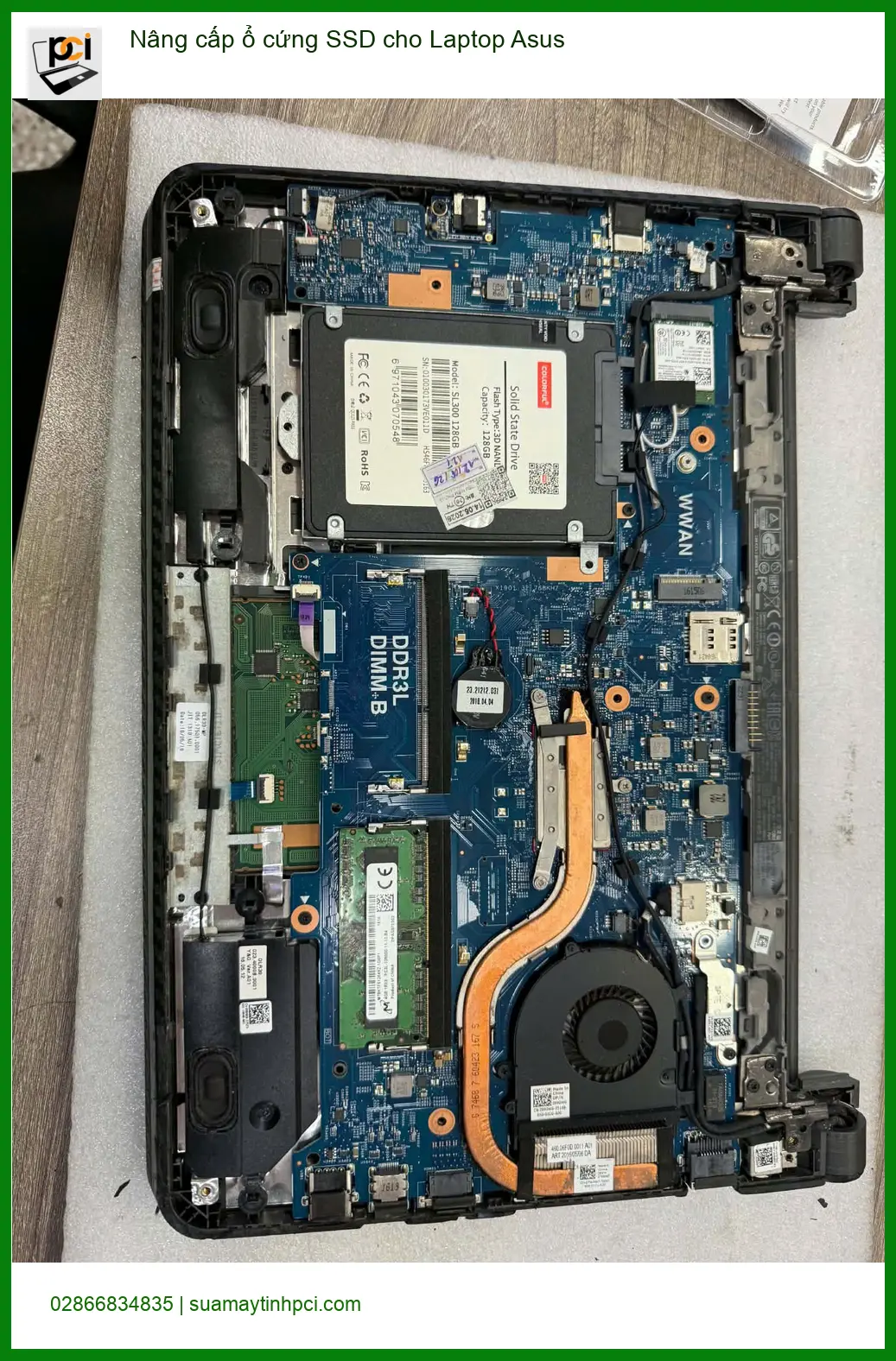 Anh Phúc kinh doanh tự do ở Quận 7 cần máy mượt - Dịch vụ nâng cấp SSD laptop Asus ảnh thực tế 1
