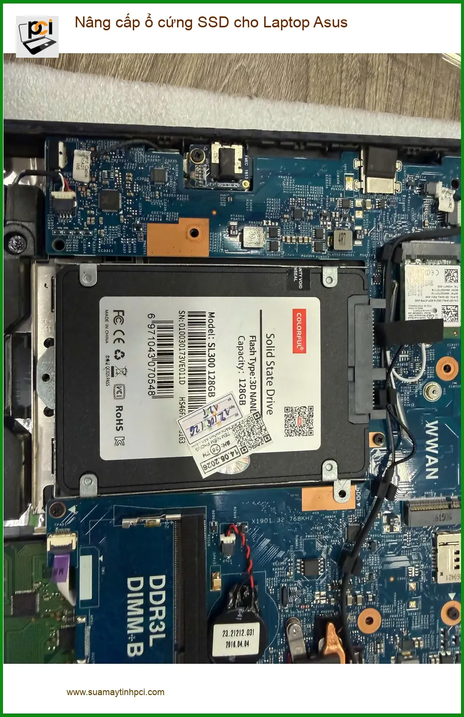 Anh Phúc kinh doanh tự do ở Quận 7 cần máy mượt - Dịch vụ nâng cấp SSD laptop Asus ảnh thực tế 2