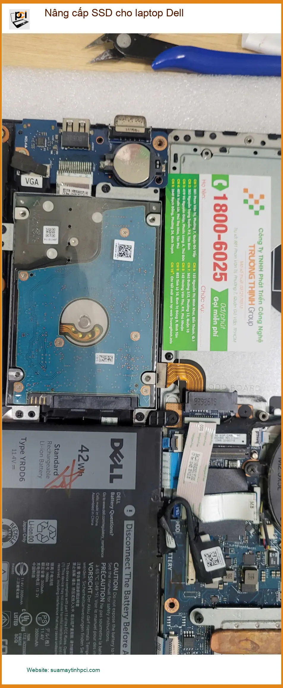 Anh Quang kỹ sư sửa laptop Dell Quận Bình Tân thay SSD tốc độ cao