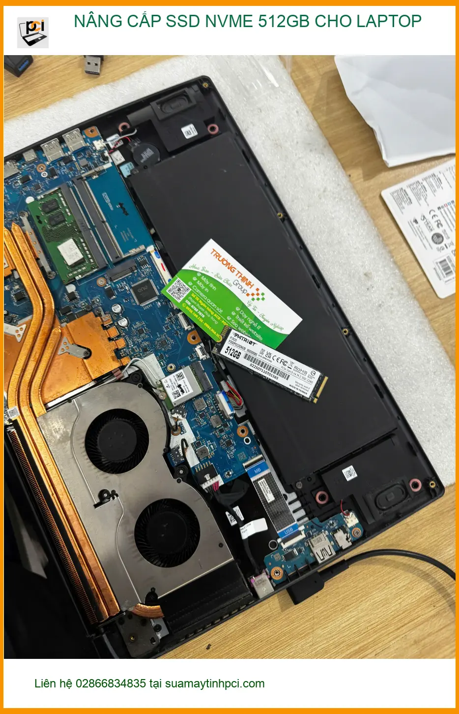 Anh Long IT tìm chỗ nâng cấp SSD NVMe 512GB cho laptop lấy liền ở Quận 10