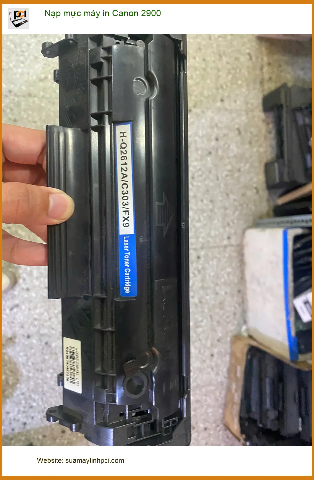 Dịch vụ nạp mực máy in Canon 2900 Quận 7 – Chú Quang quản lý kho gặp trục trặc