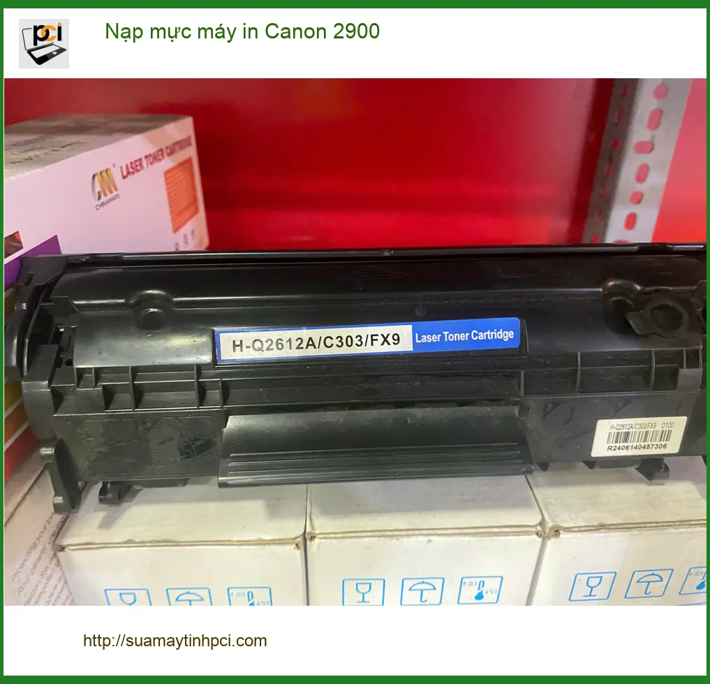 Dịch vụ nạp mực máy in Canon 2900 Quận 7 - Chú Quang quản lý kho gặp trục trặc ảnh thực tế 1
