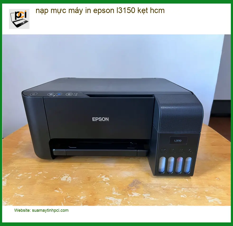 Nạp Mực Máy In Epson L3150 Kẹt HCM – Thợ xử lý gấp