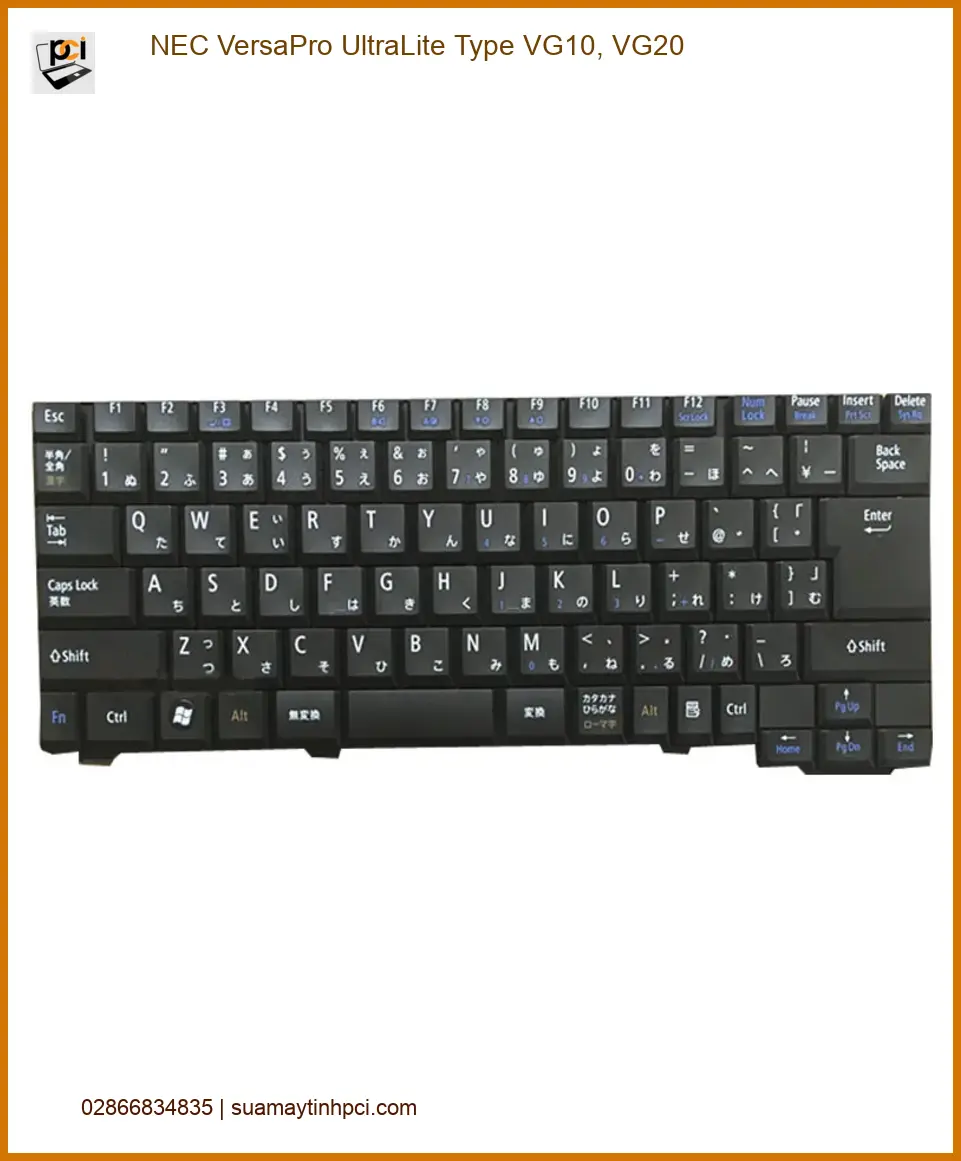 Bàn phím Laptop Nec VG10, VG20 - Thay Nhanh Tại Shop Gần Nhất TPHCM