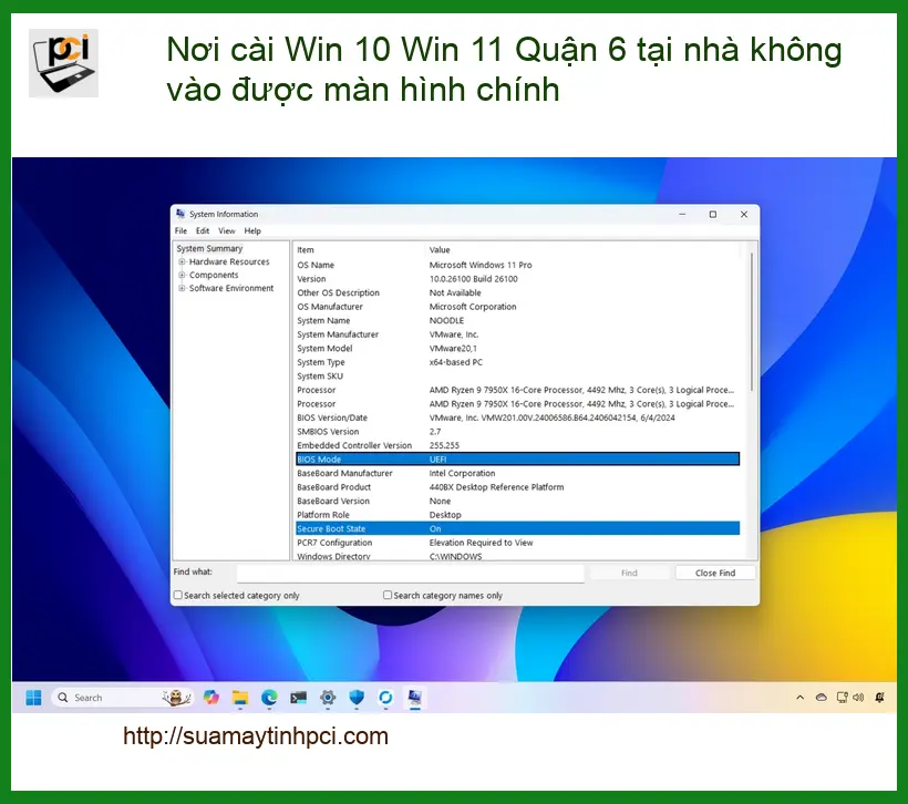Cài Win 10 11 Quận 6 lỗi không vào màn hình chính – Thợ cài nhanh tại nhà