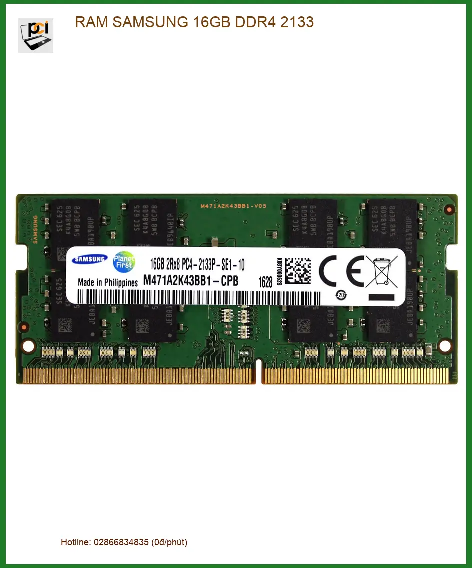 Ram Laptop Samsung 16GB DDR4 2133 - Nâng Cấp Tận Nơi TPHCM Giá Rẻ