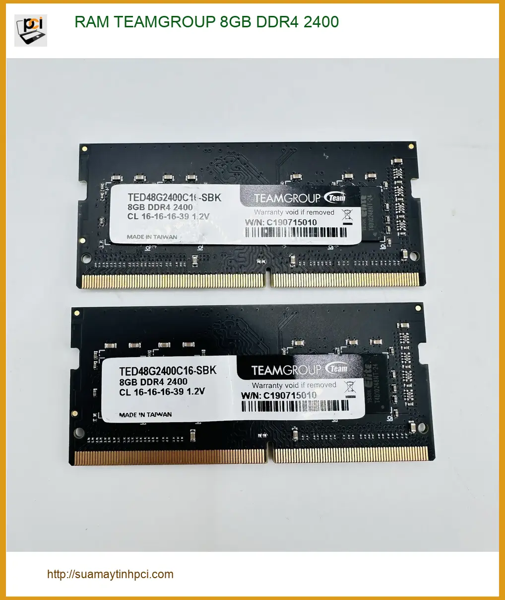 Ram Laptop TEAMGROUP 8GB DDR4 2400 - Nâng Cấp Tốc Hành TPHCM