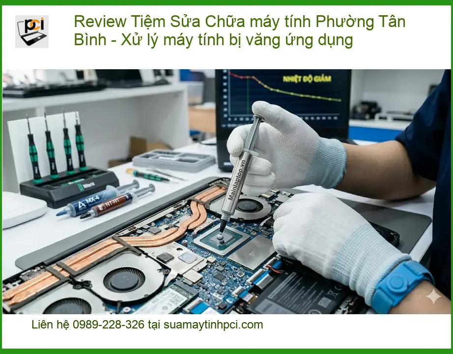Sửa máy tính Review Tiệm Chữa Tân Bình bị văng ứng dụng – Trung tâm hỗ trợ