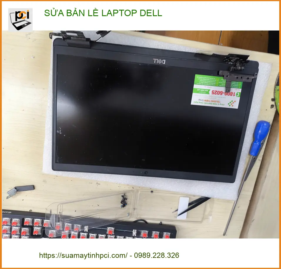 Chị Thảo nhân viên văn phòng tìm tiệm sửa bản lề laptop Dell Quận Gò Vấp lấy liền ảnh thực tế 1