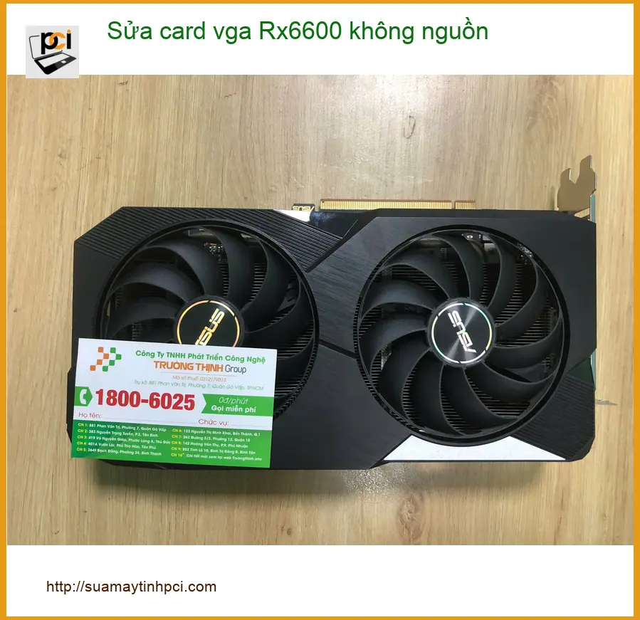 Chị Mai kiến trúc sư - Nơi sửa card vga Rx6600 không nguồn Quận Bình Tân ảnh thực tế 1