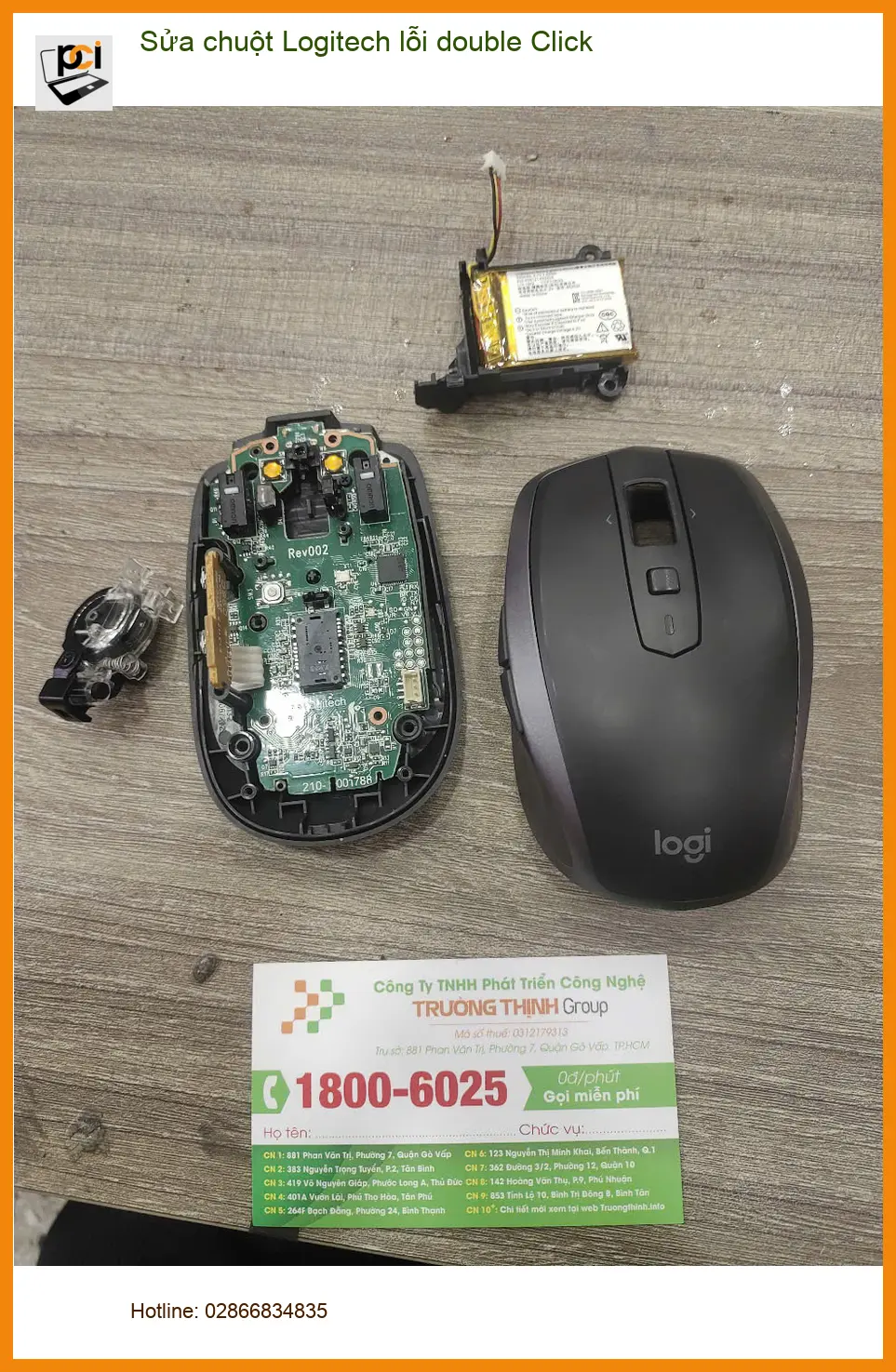 Chỗ Sửa chuột Logitech lỗi double Click Quận 7 lấy liền: Chị Nguyệt thiết kế đồ họa. ảnh thực tế 1
