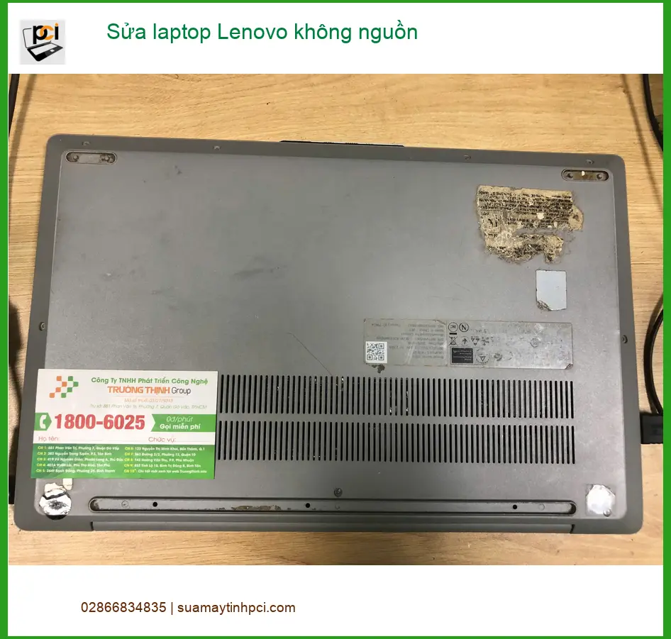 Anh Hùng kỹ sư điện tử đã Sửa laptop Lenovo không nguồn Quận Bình Tân thành công