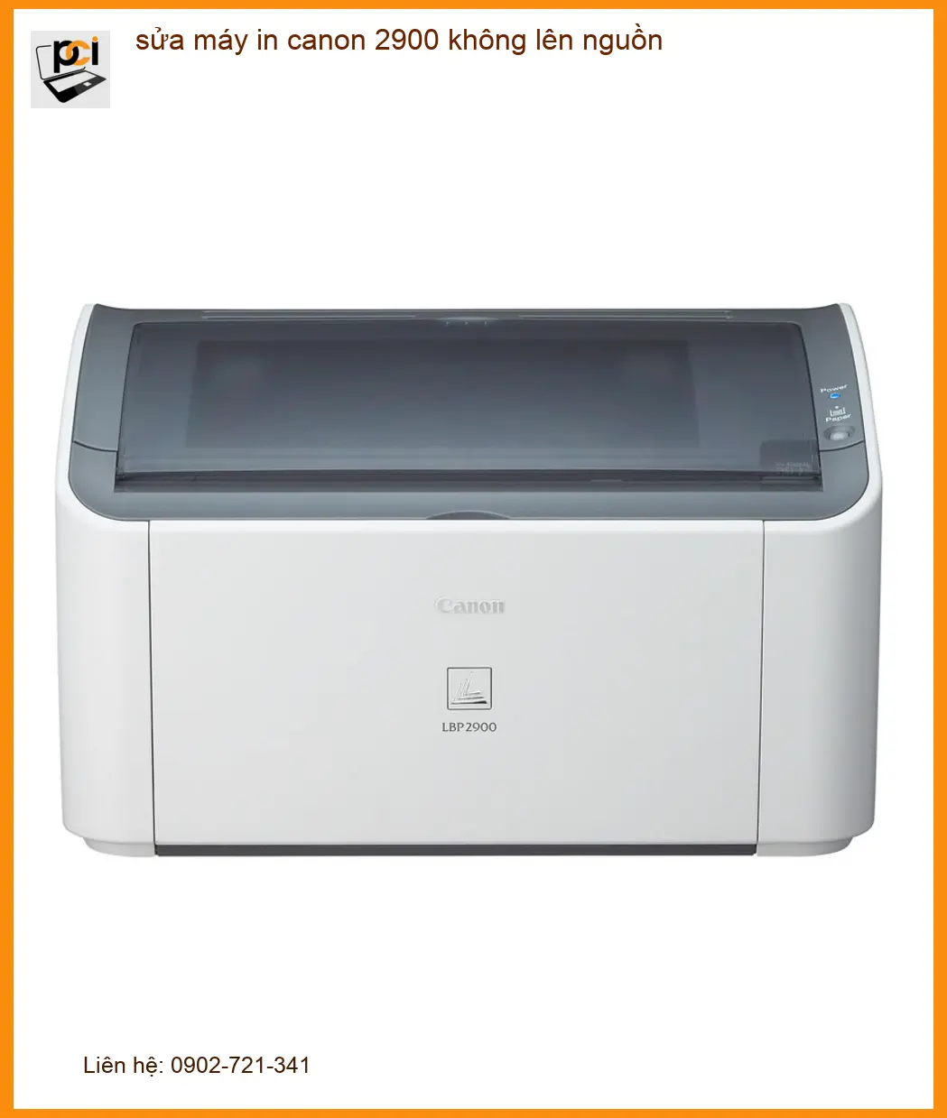 Sửa máy in Canon 2900 không lên nguồn – Điện thoại công ty xử lý gấp