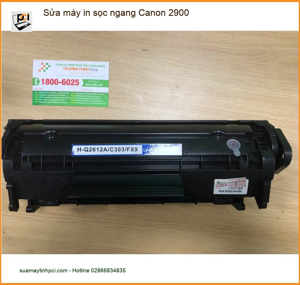 Dịch vụ sửa máy in Canon 2900 sọc ngang Quận Bình Tân – Anh Kiên tin dùng