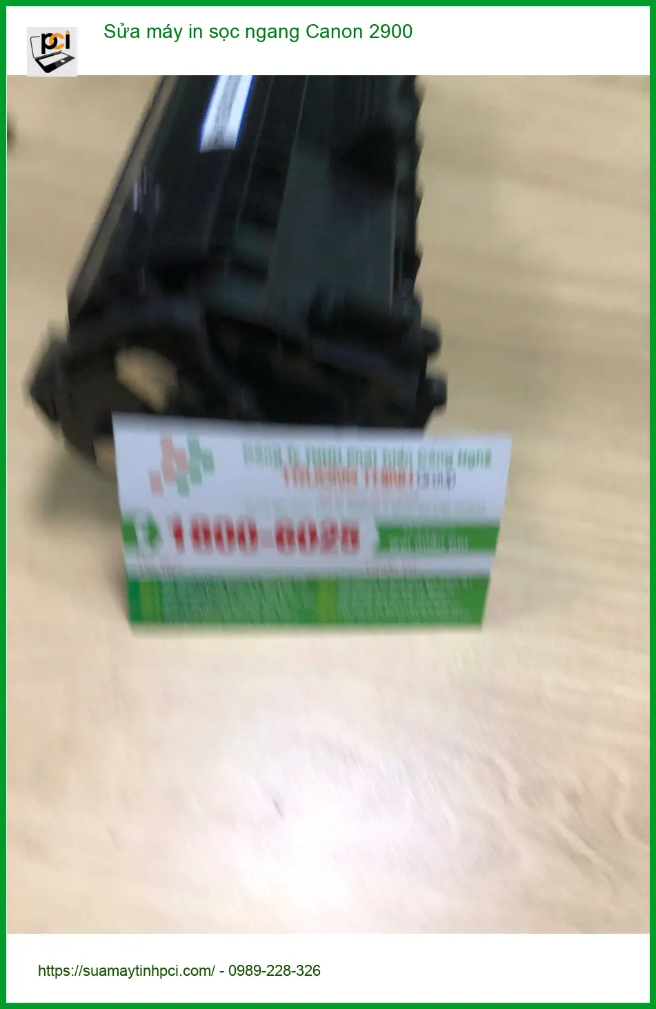 Dịch vụ sửa máy in Canon 2900 sọc ngang Quận Bình Tân - Anh Kiên tin dùng ảnh thực tế 1