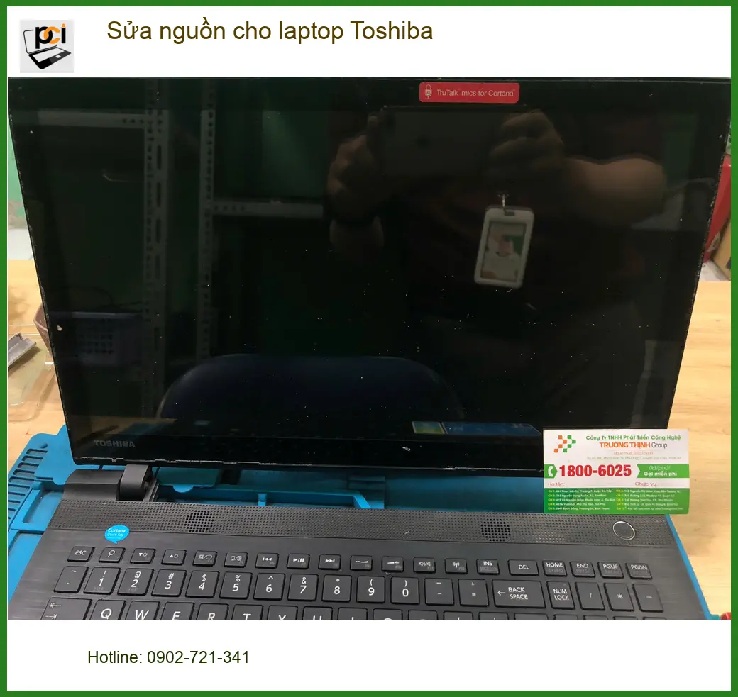 Chú Phước kỹ sư xây dựng tìm Trung tâm Sửa nguồn laptop Toshiba Quận Bình Tân uy tín ảnh thực tế 2