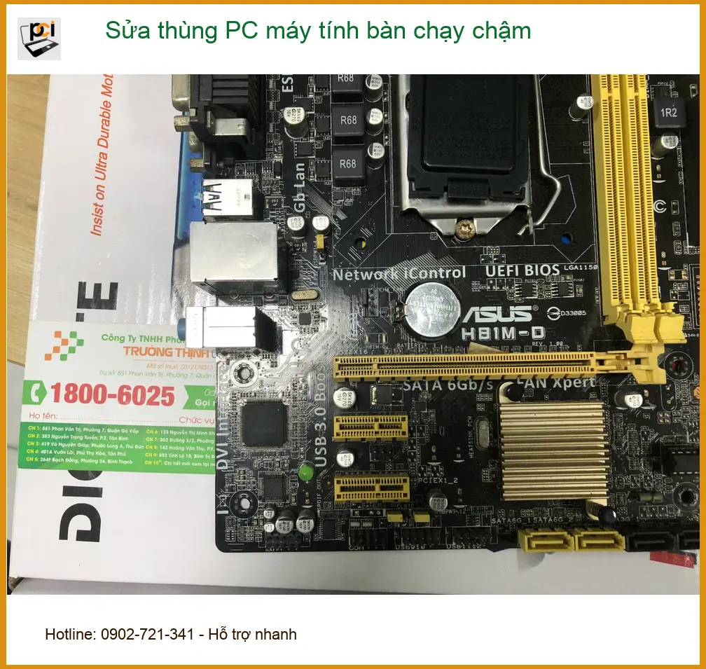 Anh Kiên kỹ sư giải quyết thùng PC máy tính bàn chạy chậm Quận Bình Tân