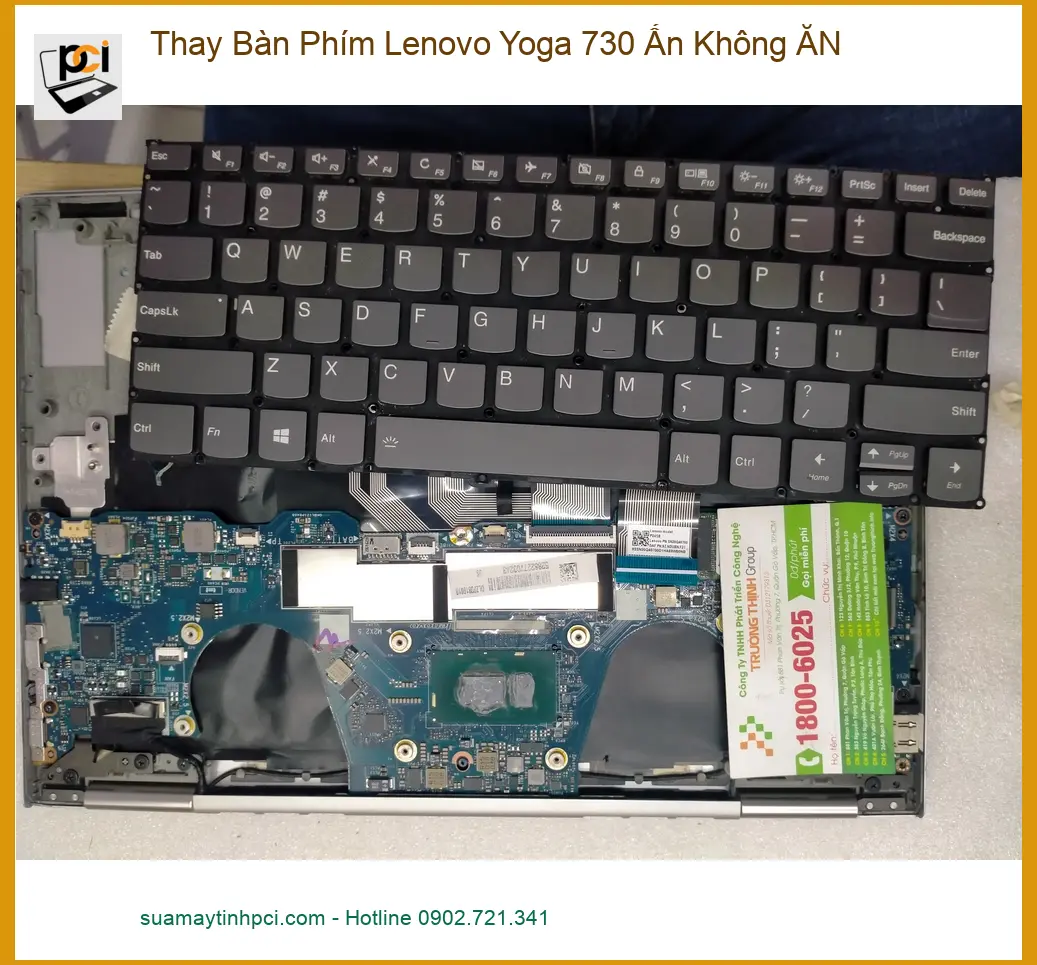 Thay bàn phím Lenovo Yoga 730 ấn không ăn Quận 12 - Cô Mai chủ cửa hàng chia sẻ địa chỉ uy tín ảnh thực tế 2