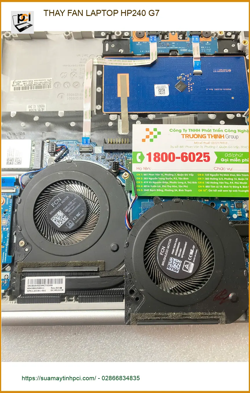 Bác Hùng bán hàng online cần dịch vụ thay fan laptop HP240 G7 Quận Gò Vấp uy tín