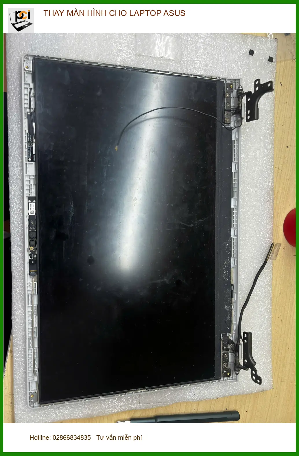 Chú Phước tìm tiệm thay màn hình laptop ASUS Quận Gò Vấp giá rẻ ảnh thực tế 1