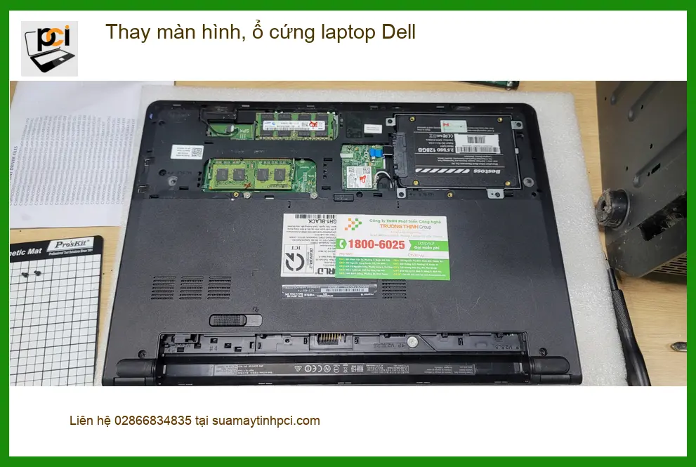 Anh Khôi trải nghiệm thay màn hình, ổ cứng laptop Dell Quận Bình Tân ảnh thực tế 2