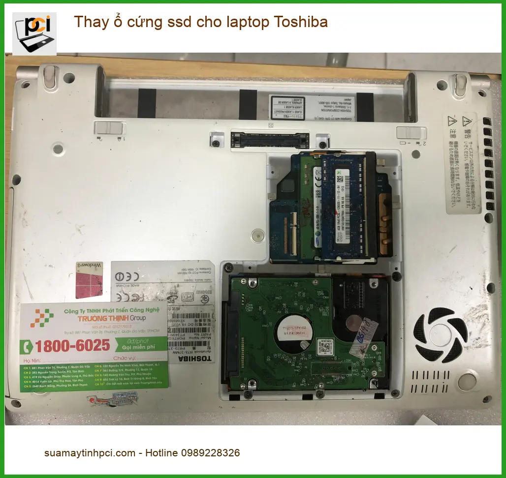Thay ổ cứng SSD laptop Toshiba Quận Bình Tân – Anh Long IT review