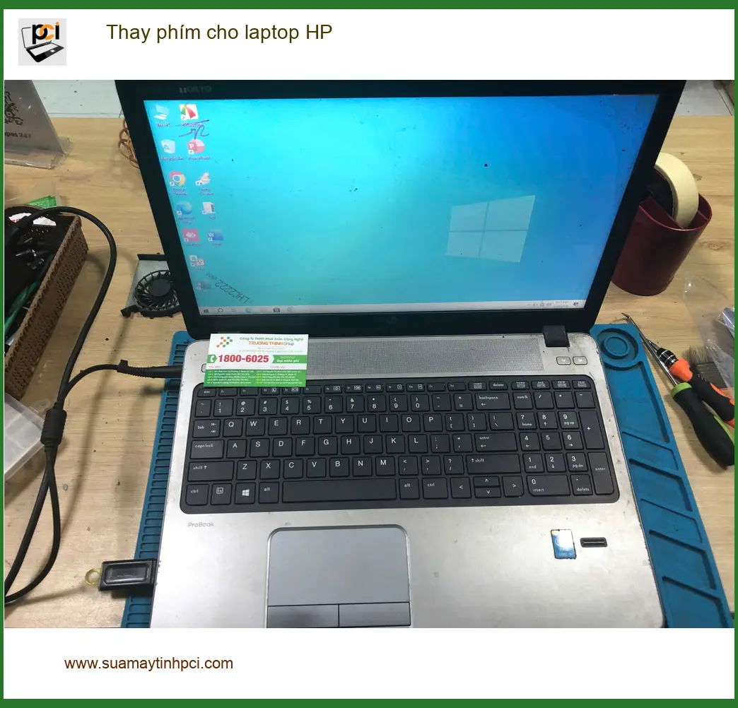 Anh Kiên IT văn phòng và trải nghiệm thay phím laptop HP tại Quận Bình Tân ảnh thực tế 2