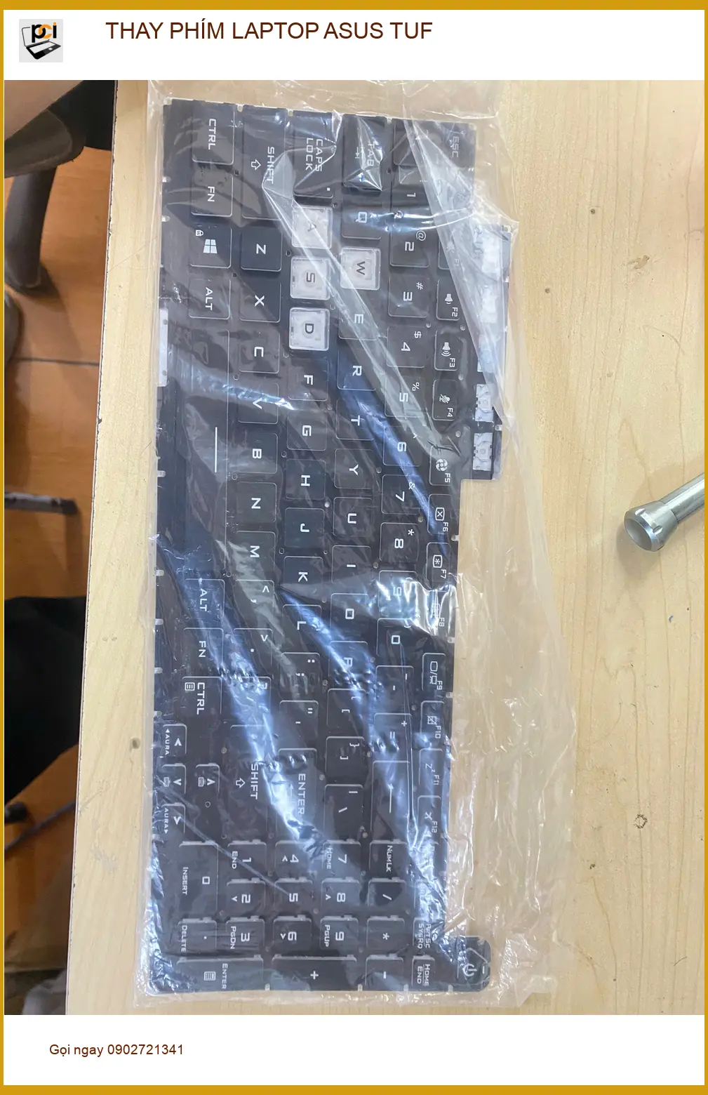 Trung tâm thay phím laptop ASUS TUF Gò Vấp lấy ngay - Anh Phong gamer hỏng phím ảnh thực tế 1