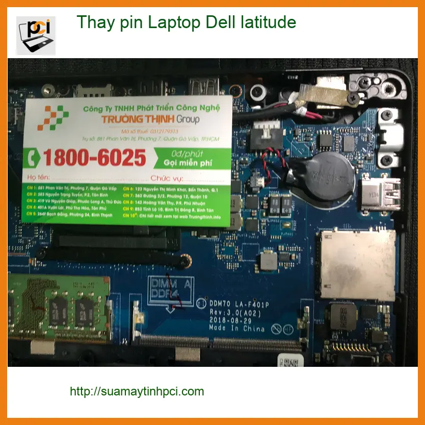 Anh Tân tìm cửa hàng thay pin Laptop Dell latitude Quận Bình Tân lấy liền uy tín
