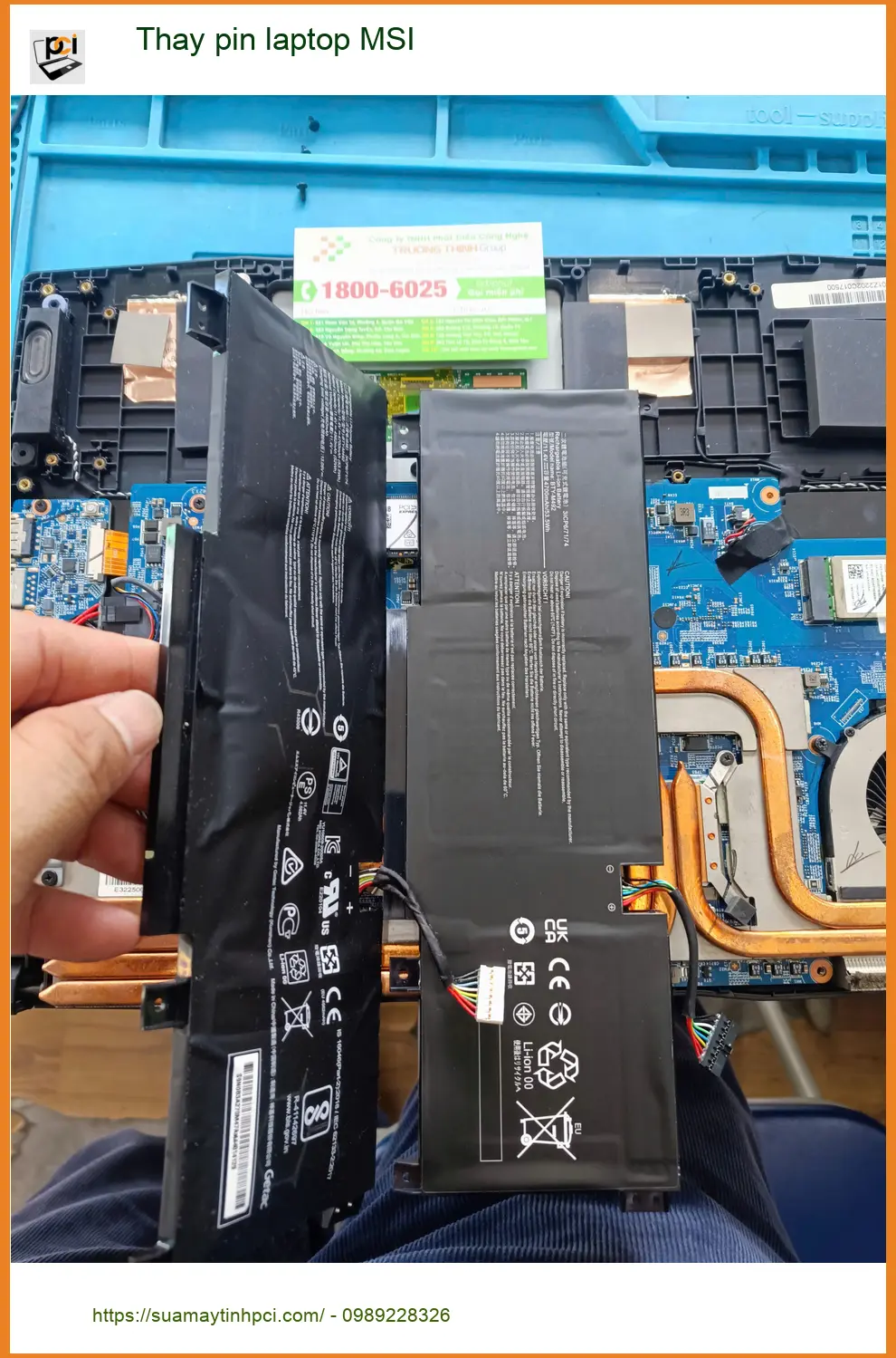 Chị Thanh tìm dịch vụ Thay pin laptop MSI Quận Tân Phú lấy ngay