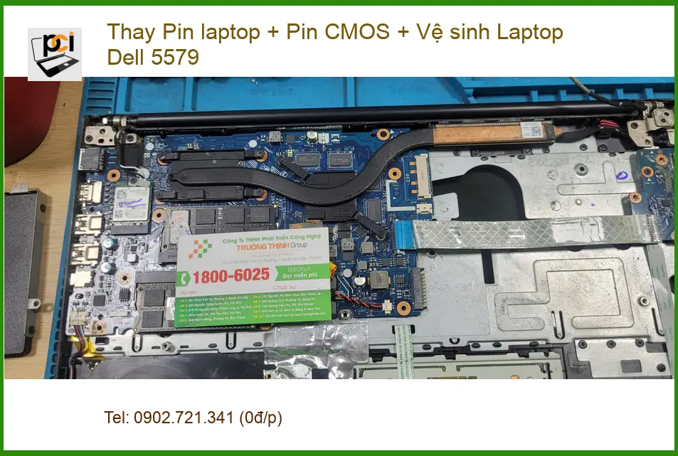 Chị Mai công sở bận rộn cần thay pin Dell 5579 gấp ở Bình Tân – Pin CMOS, Vệ sinh