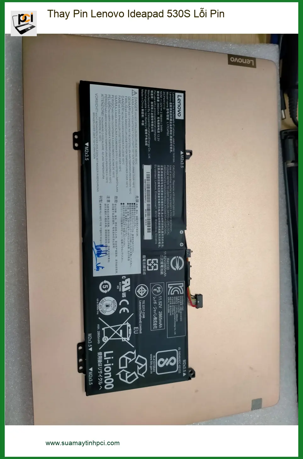 Anh Phong ở Quận 12 tìm nơi Thay Pin Lenovo Ideapad 530S lỗi pin, giá tốt ảnh thực tế 1