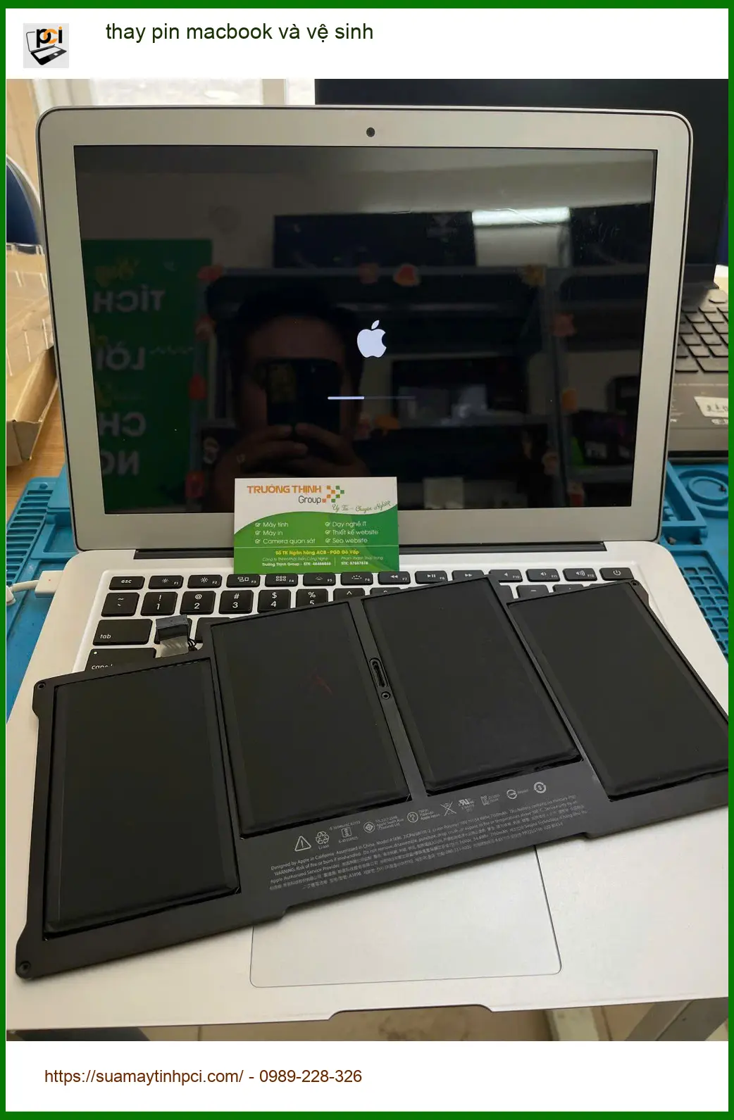 Anh Quân kỹ sư phần mềm review ca thay pin MacBook, vệ sinh Quận Thủ Đức