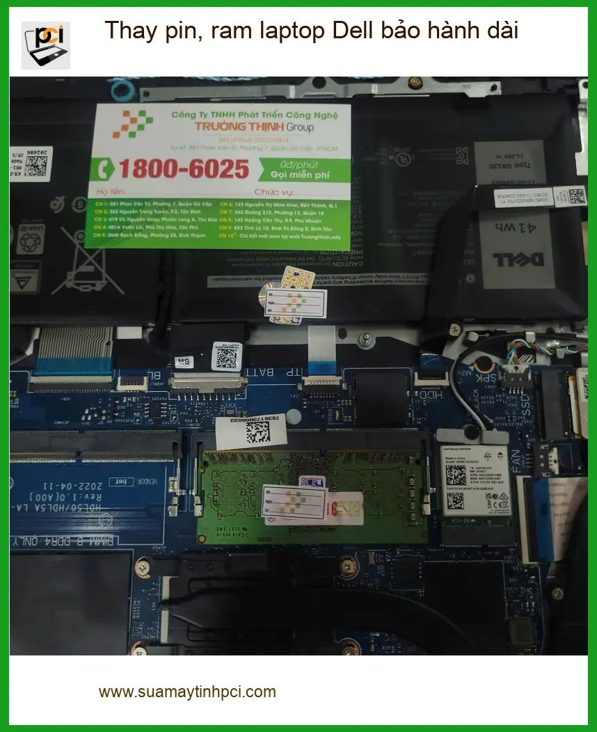 Anh Quang kỹ sư – Thay pin, ram laptop Dell bảo hành dài Quận Tân Bình