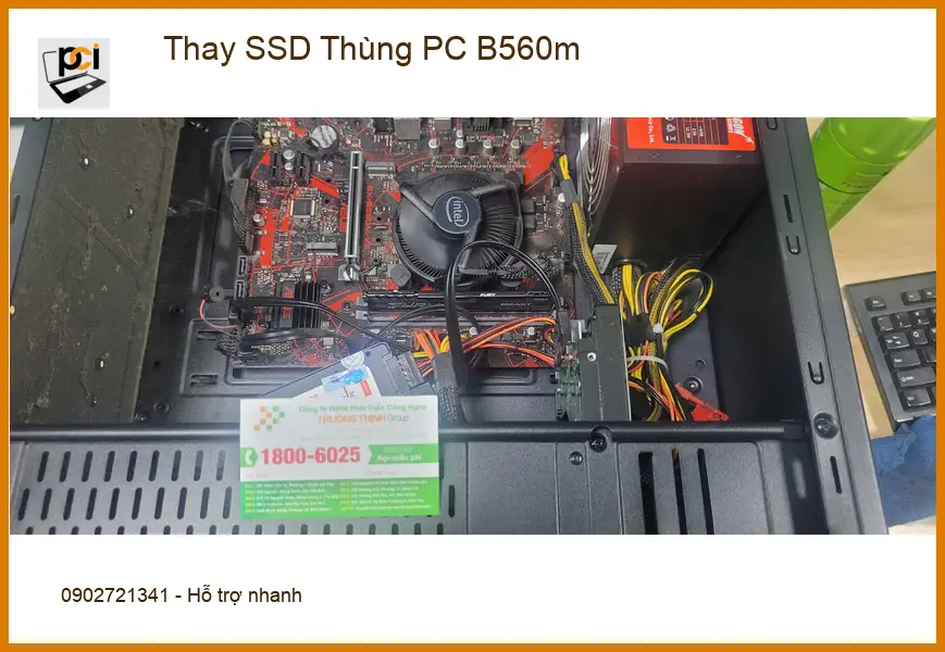 Chú Thịnh kế toán ở Quận Bình Tân - Ca thay SSD PC B560m ảnh thực tế 2