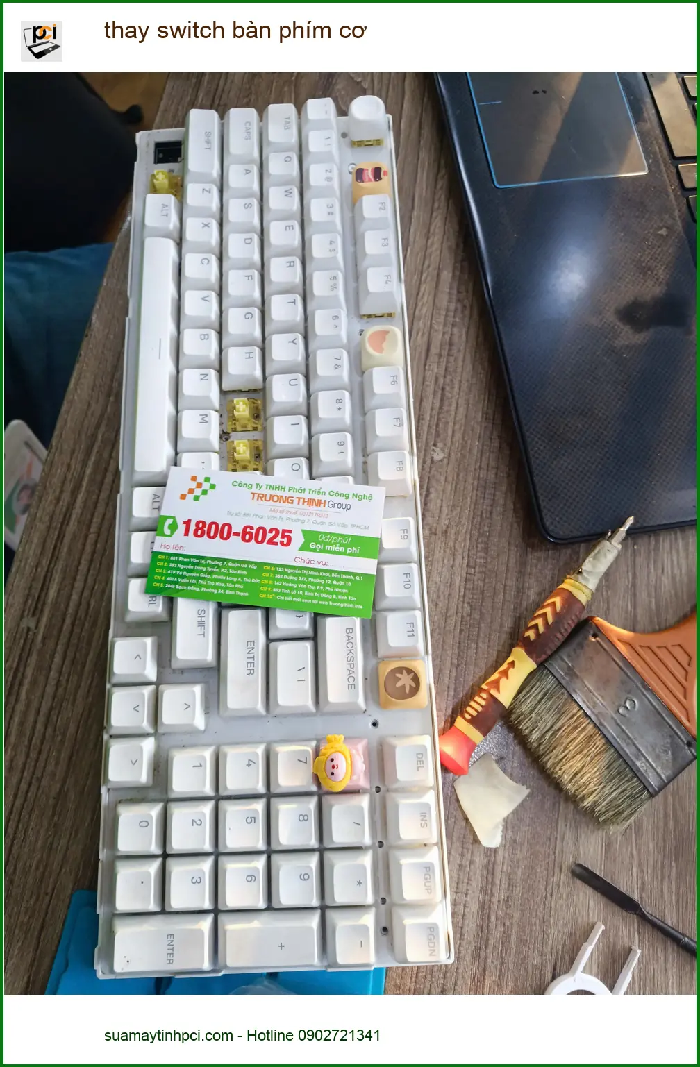 Tiệm thay switch bàn phím cơ Quận Tân Phú uy tín - Chú Phước tìm chỗ uy tín ảnh thực tế 2
