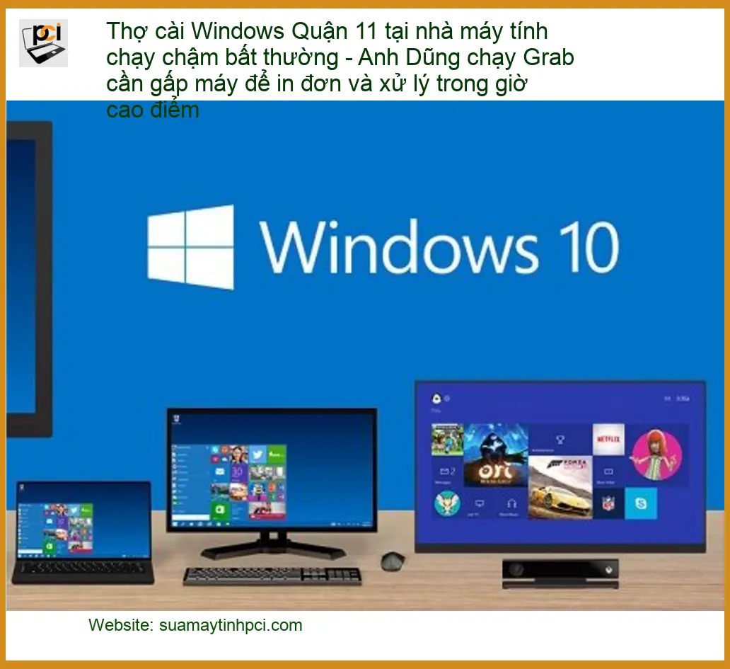 Windows Thợ cài Quận 11 máy tính chậm – Dịch vụ xử lý gấp tại nhà