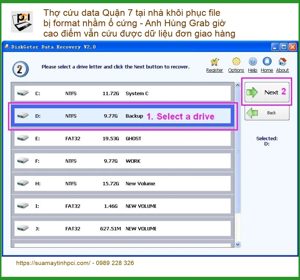 Khôi Phục Dữ Liệu ổ cứng bị format Quận 7 – Thợ cứu data tại nhà lấy liền
