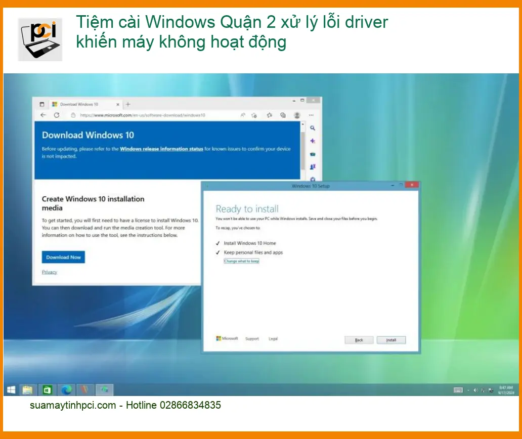 Windows Tiệm cài Quận 2 xử lý lỗi driver – Trung tâm hỗ trợ máy tính uy tín