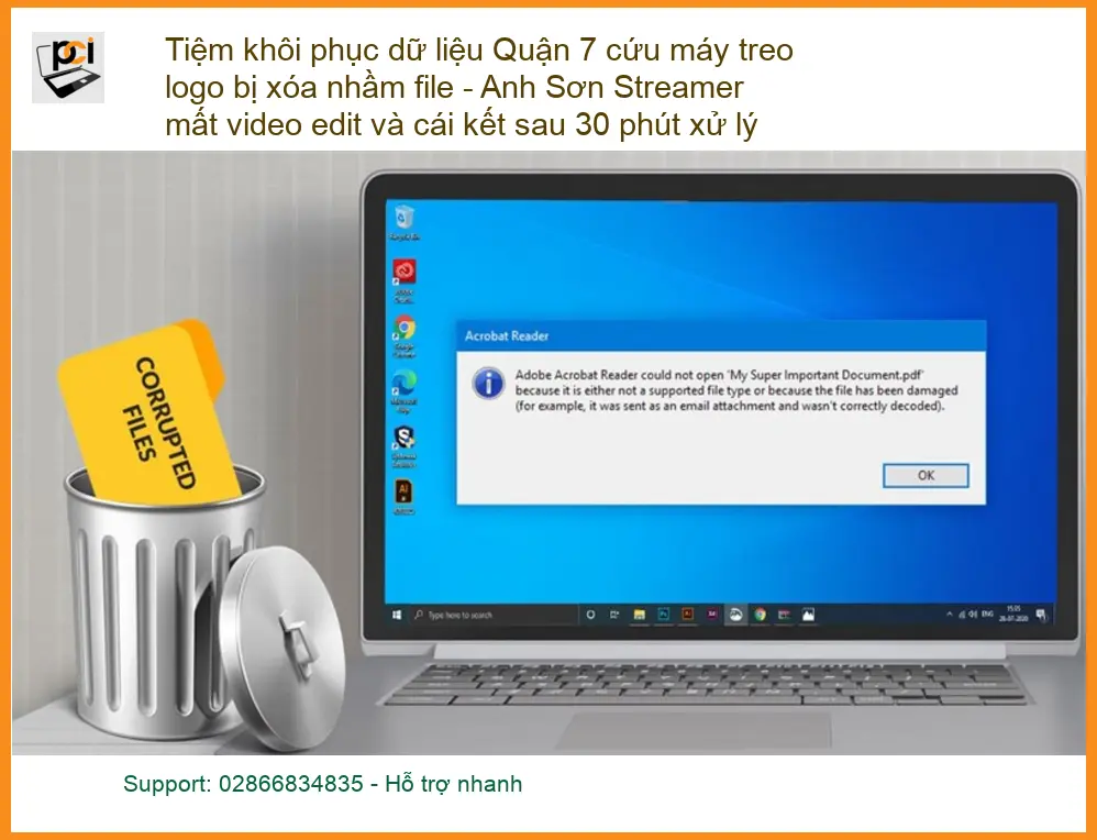 Khôi Phục Dữ Liệu Quận 7 – Cứu máy treo, xóa nhầm file lấy liền