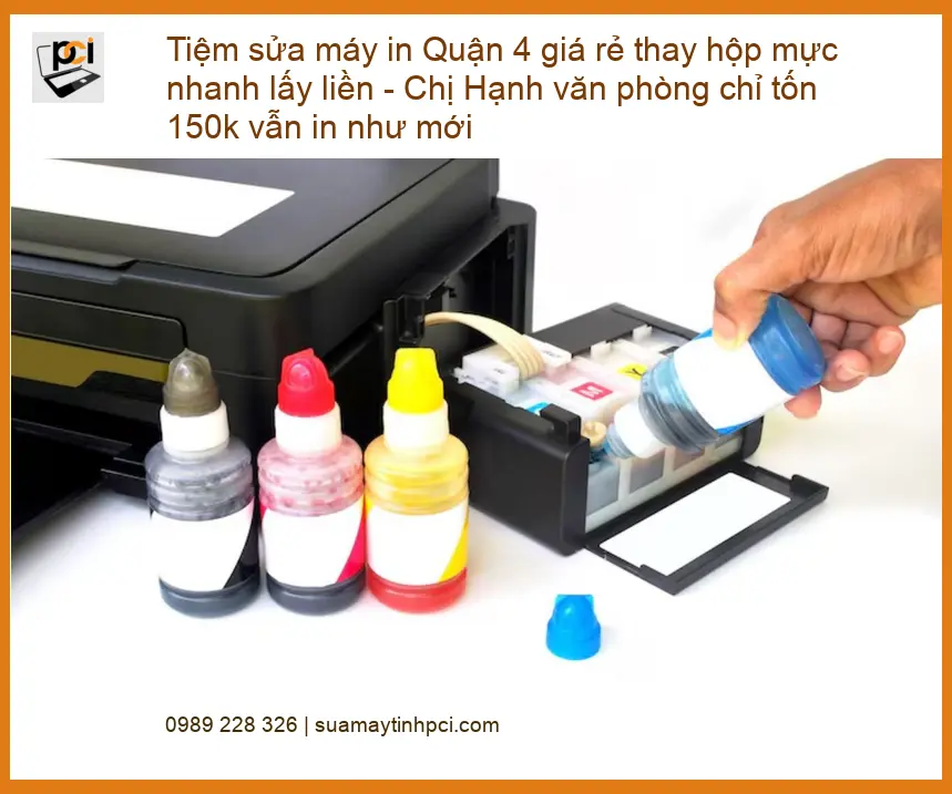 Sửa Chữa Nạp Mực Máy In Quận 4 Tận Nơi – Điện thoại công ty xử lý gấp