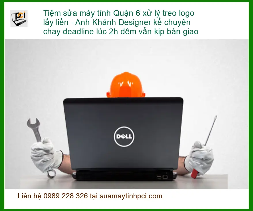 Sửa máy tính Quận 6 treo logo lấy liền – Thợ sửa nhanh Tphcm