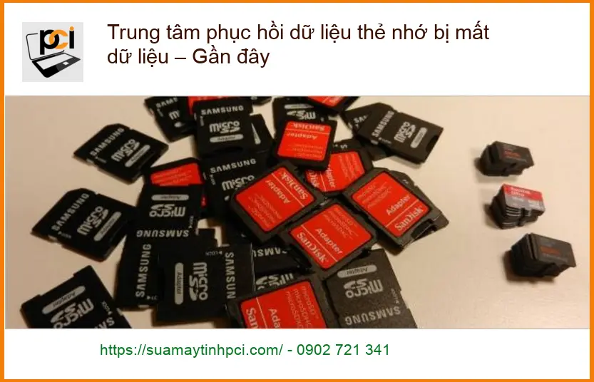 Khôi phục dữ liệu thẻ nhớ bị mất – Trung tâm cứu uy tín TPHCM